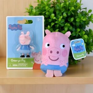 George Pig Podpal Mini Plush & Small Figure Doll House Toy | Peppa Pig